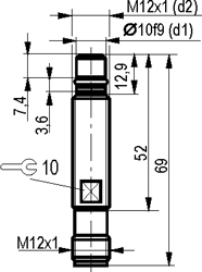 Габариты ISB WC23S8-31N-1,5-S4-50